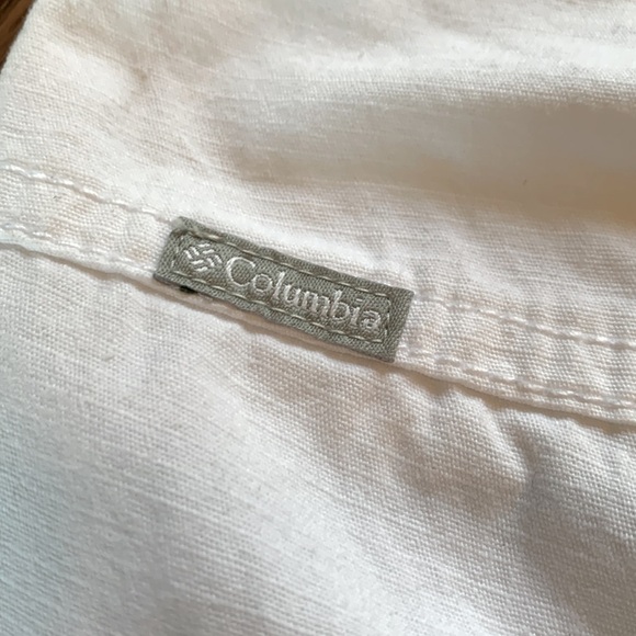 Columbia sz 10 white cotton shorts - Picture 3 of 5